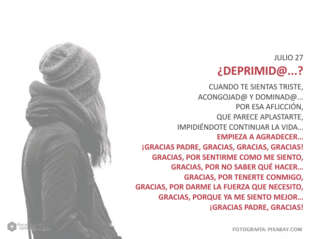 ¿Deprimid@...?